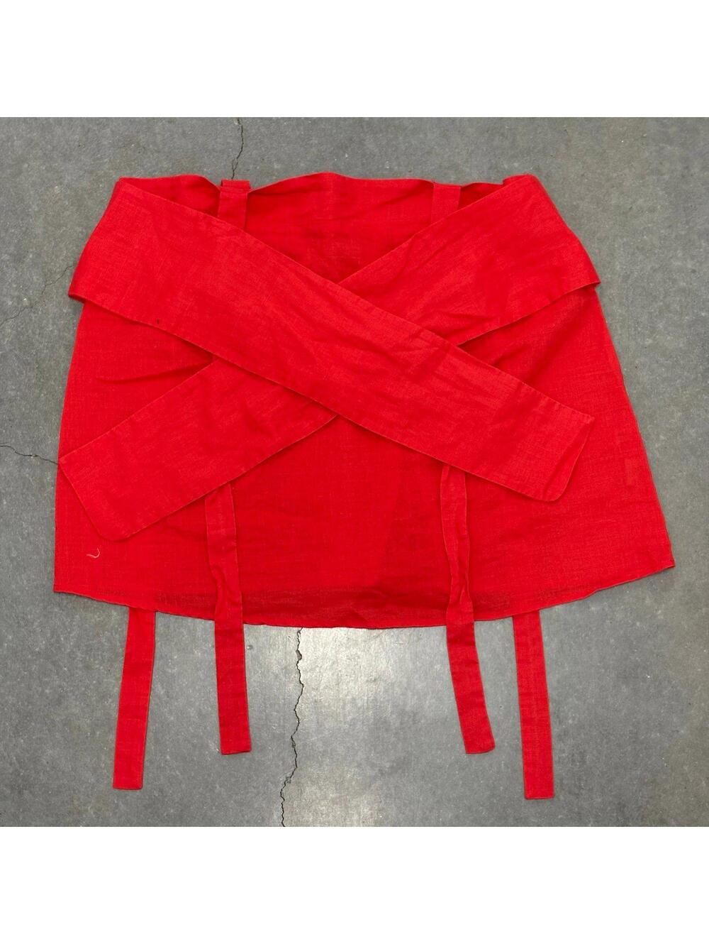 Moon River Mini Wrap Ramie Skirt